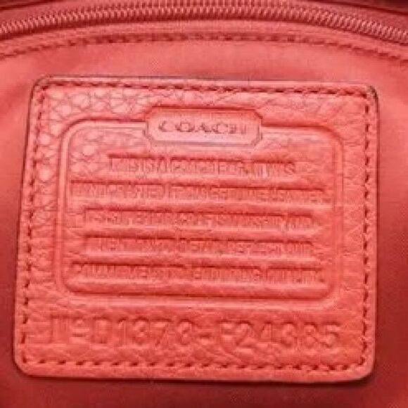 Coach Park Red Pebbled Leather Backpack Purse F24385 Classic main image 7